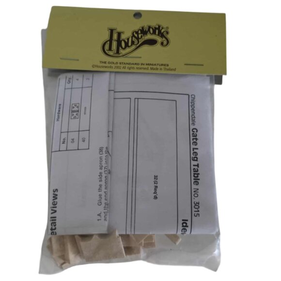 NWT Houseworks Shenandoah Designs Gate-Leg Table Doll House Miniature Kit - Picture 1 of 4